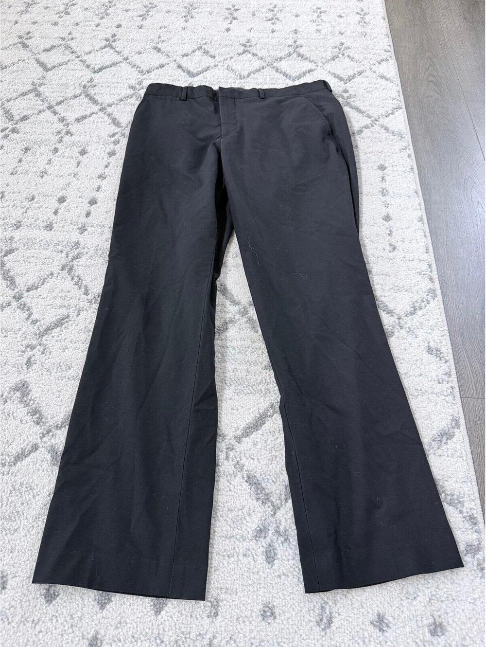 J. Ferrar Slim Fit Dress Pants Men’s 36x32 Black Flat Front Career Slacks